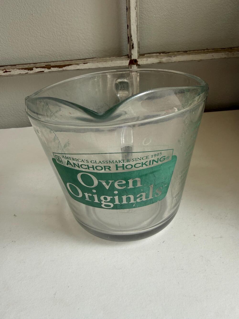 Vintage Anchor Hocking Oven Originals Glass Measuring Cup